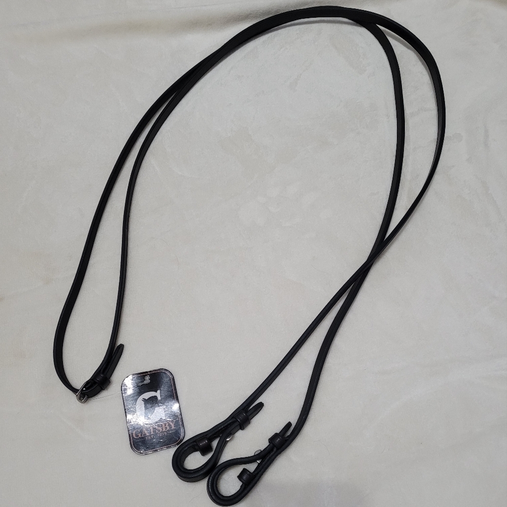 Gatsby brown flat leather reins